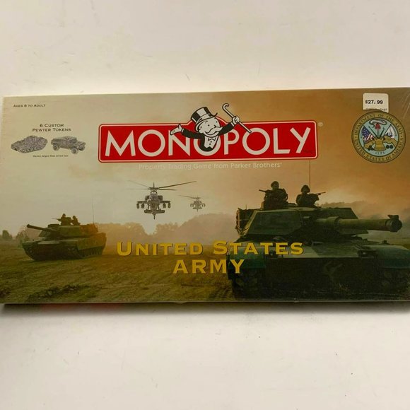 Vintage Monopoly United States Army Edition 2002 Hasbro Board‎ Game Sealed